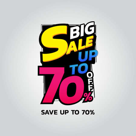 big sale  discount Promotion Template bannerのイラスト素材