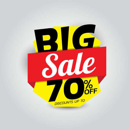 big sale discount 80% offのイラスト素材