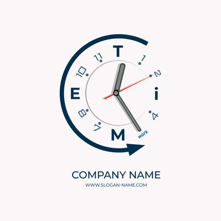 time work Vector Vector illustrationのイラスト素材