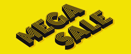 mega sale.big sale special offer Vector illustrationのイラスト素材