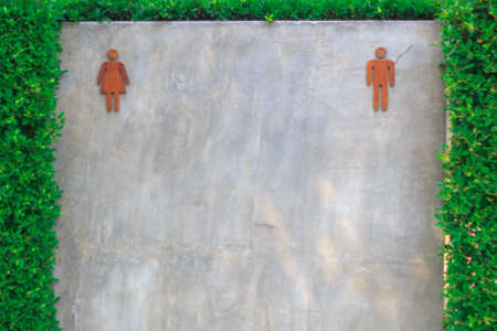 sign at restroom