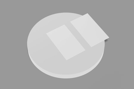 Business card isolatedの写真素材
