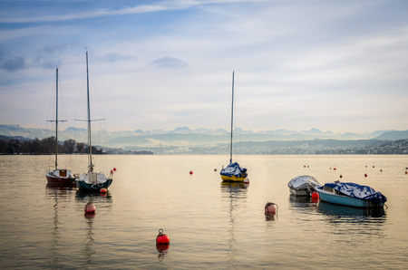 My boat in the lakeの写真素材