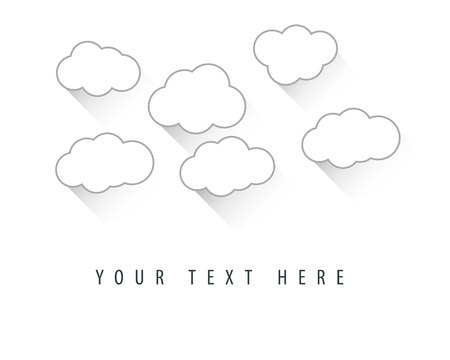 Clouds Background Designのイラスト素材