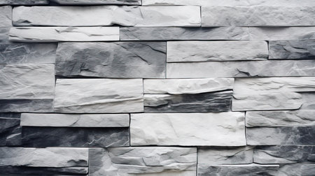 Modern stone wall texture background for interior exterior decoration and industrial construction concept design.の素材