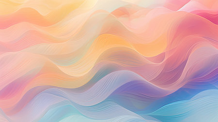 Colorful smooth wavy lines background. Vector illustration for your design.の素材