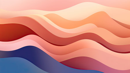 Abstract background with wavy lines. Vector illustration. Eps 10.の素材