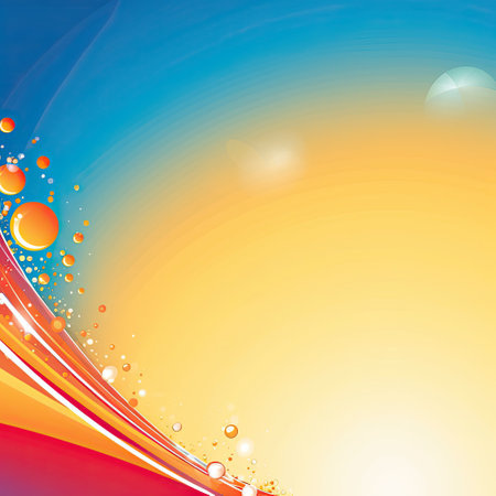 Abstract clean and colorful background illustrationの素材