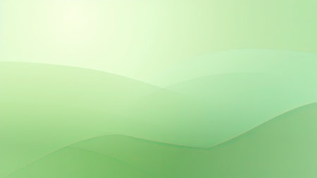 Abstract green background with smooth lines.の素材