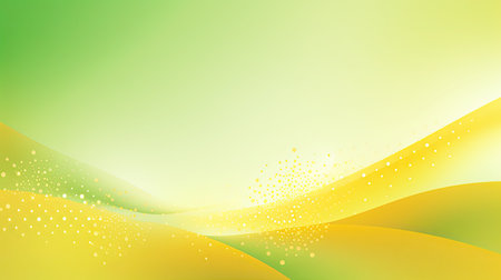 Abstract green and yellow background with copy spaceの素材