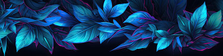Botanical inspired banner wallpaper design for your creative projectの素材