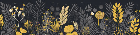 Whimsical and vibrant floral wallpaper design for your creative projectの素材
