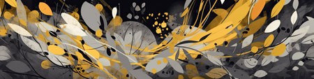 Colorful flower inspired wallpaper design for your creative projectの素材