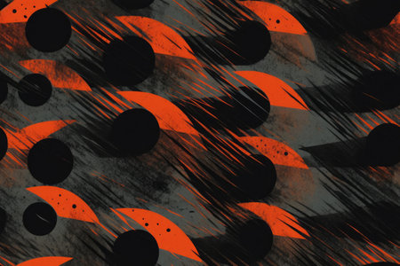 abstract background with grunge texture, black and orange colors.の素材