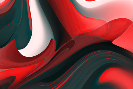 3d illustration of abstract background with red and black colors. Computer generated graphics.の写真素材
