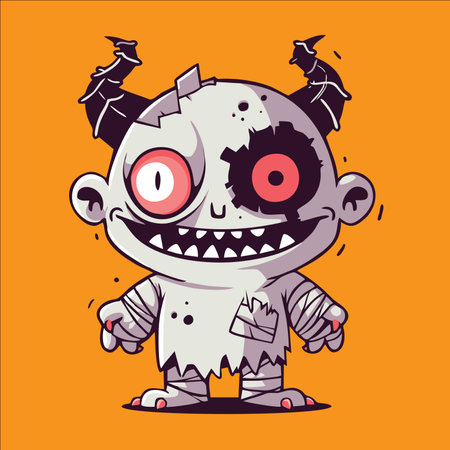 Artistic portrayal of an adorable mommy monster for your creative projectの素材