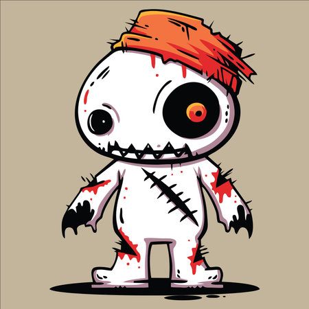 Delightful character design featuring a lovable monsterの素材