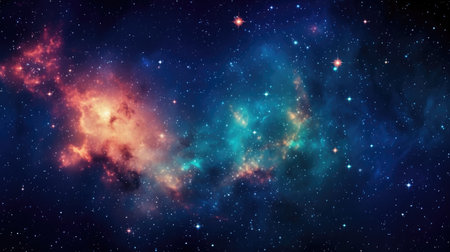 Nebula and galaxies in space. Elements of this image furnished by NASAの素材