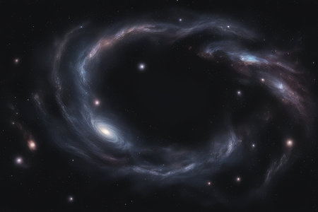 Planets, stars and galaxies in outer space showing the beauty of space exploration.の素材