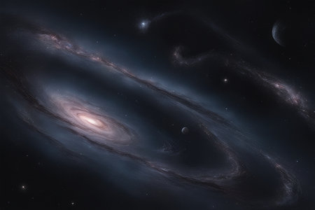 Small part of an infinite star field of space in the Universe.の素材