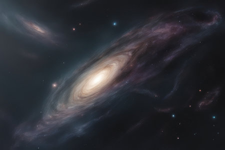 Planets, stars and galaxies in outer space showing the beauty of space exploration.の素材