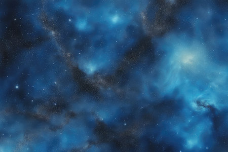 Star field in space a nebulae and a gas congestion.の素材