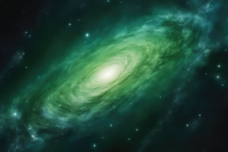 Star field in space a nebulae and a gas congestion.の素材