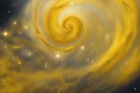 Star field in space a nebulae and a gas congestion.の素材