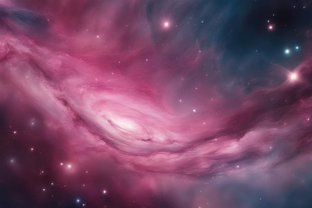 Star field in space a nebulae and a gas congestion.の素材
