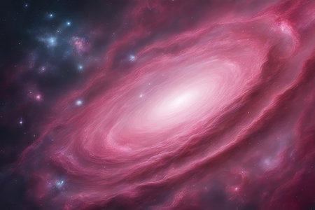 Star field in space and a nebulae. 3D renderingの素材