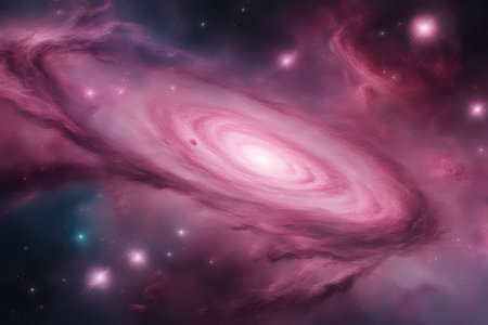 Small part of an infinite star field of space in the Universe.の素材