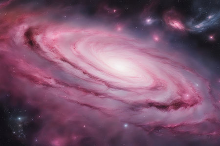 Star field in space a nebulae and a gas congestion.の素材