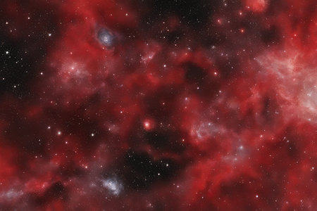 Star field in space a nebulae and a gas congestion.の素材