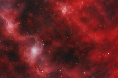 Star field in space a nebulae and a gas congestion.の素材