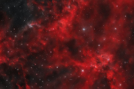 Star field in space a nebulae and a gas congestion.の素材