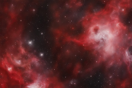 Star field in space a nebulae and a gas congestion.の素材