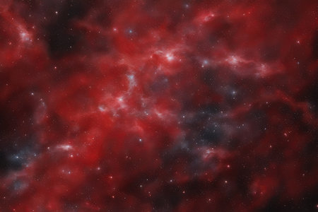 Star field in space a nebulae and a gas congestion.の素材