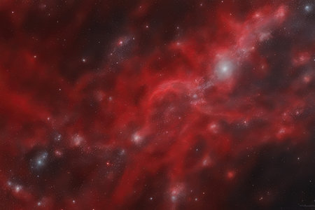 Star field in space a nebulae and a gas congestion.の素材