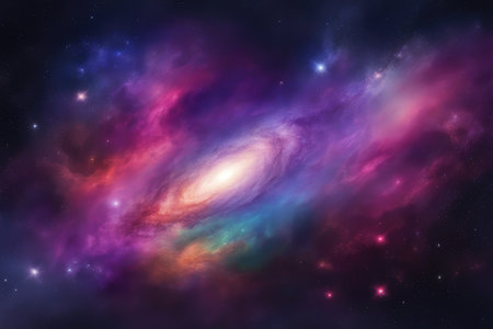 Small part of an infinite star field of space in the Universe.の素材