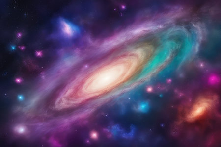 Small part of an infinite star field of space in the Universe.の素材
