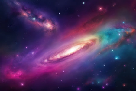 Small part of an infinite star field of space in the Universe.の素材