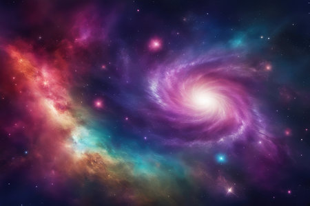 Small part of an infinite star field of space in the Universe.の素材