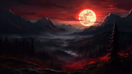 This beautiful landscape wallpaper is perfect for your design.の素材