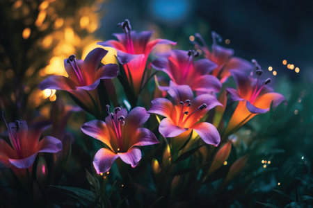 Beautiful flower images, perfect for making posters to decorate the walls of your home.の素材