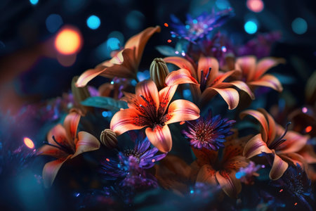 Beautiful flower images, perfect for making posters to decorate the walls of your home.の素材