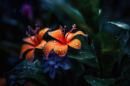 Beautiful flower images, perfect for making posters to decorate the walls of your home.の素材