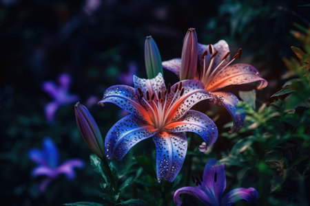 Beautiful flower images, perfect for making posters to decorate the walls of your home.の素材