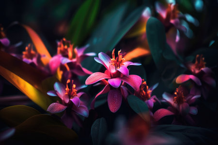 Beautiful flower images, perfect for making posters to decorate the walls of your home.の素材