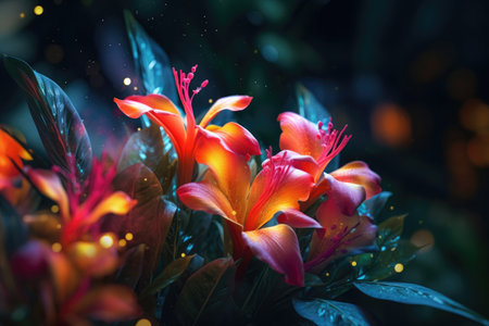 Beautiful flower images, perfect for making posters to decorate the walls of your home.の素材