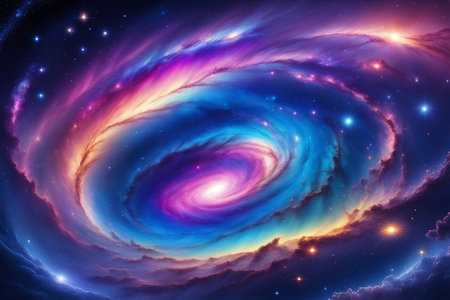 Galactic grandeur, high quality image tailored for your astronomy and space designsの素材